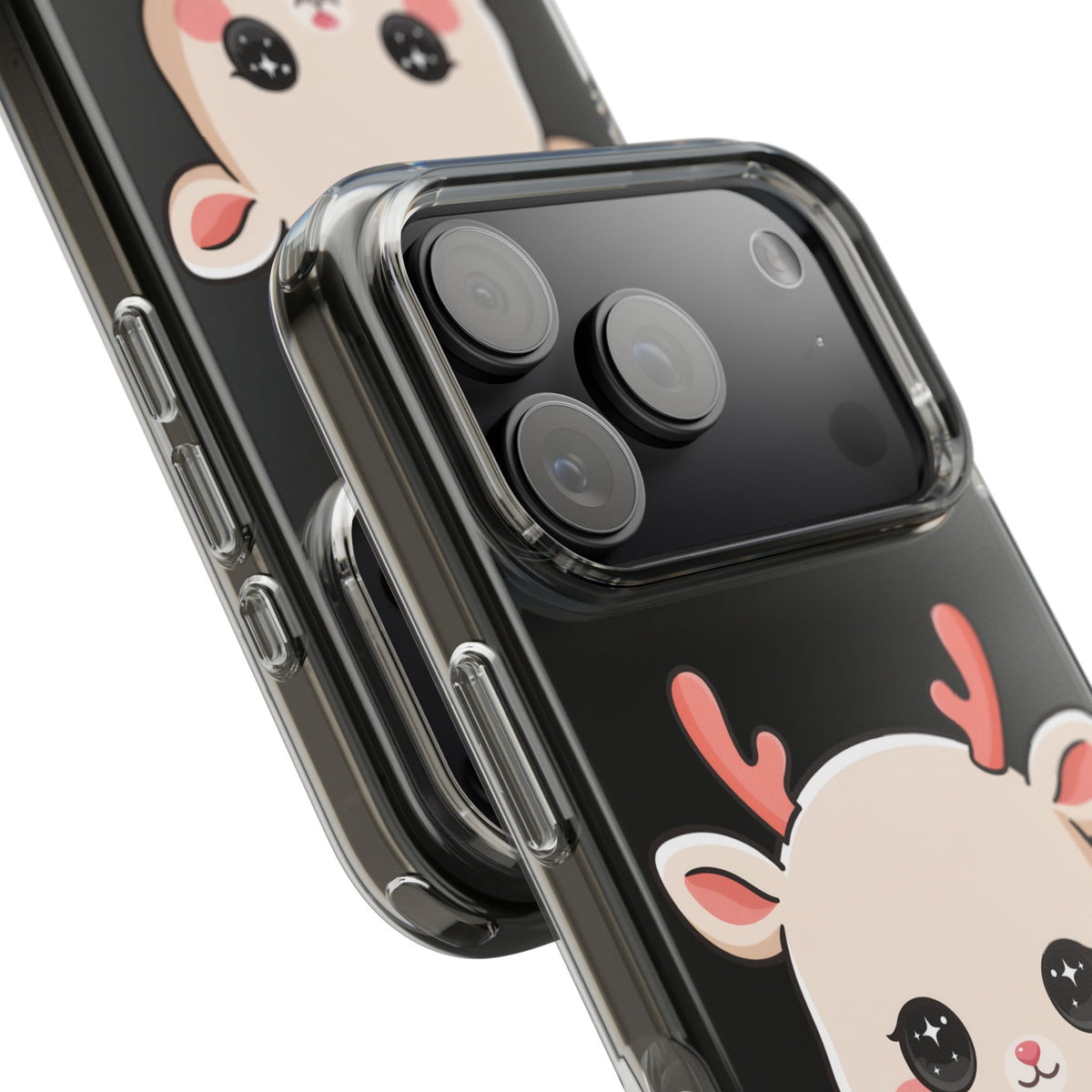 Christmas Reindeer Phone Case, Cute Kawaii Holiday Gift