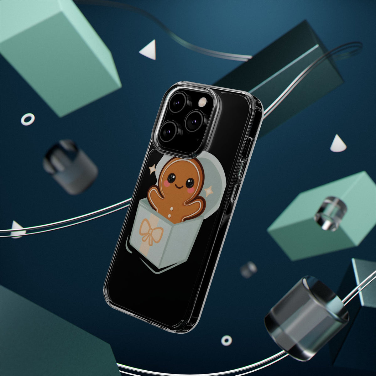 Gingerbread Man Phone Case – Kawaii Holiday Gift