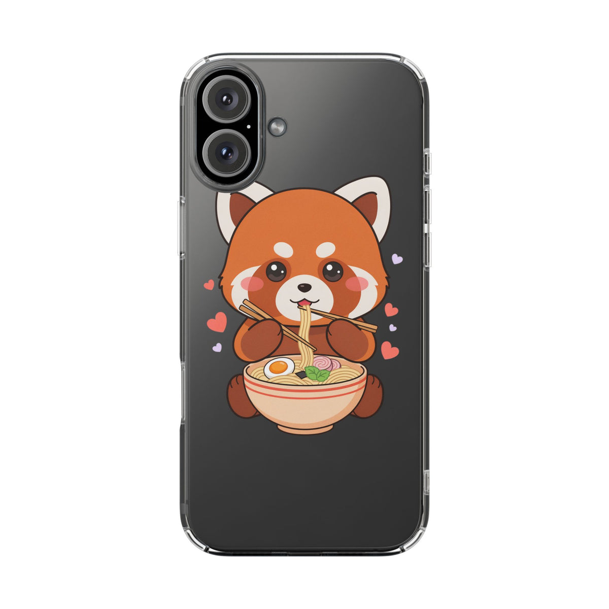 Red Panda Ramen Phone Case – Kawaii Food Lover Gift