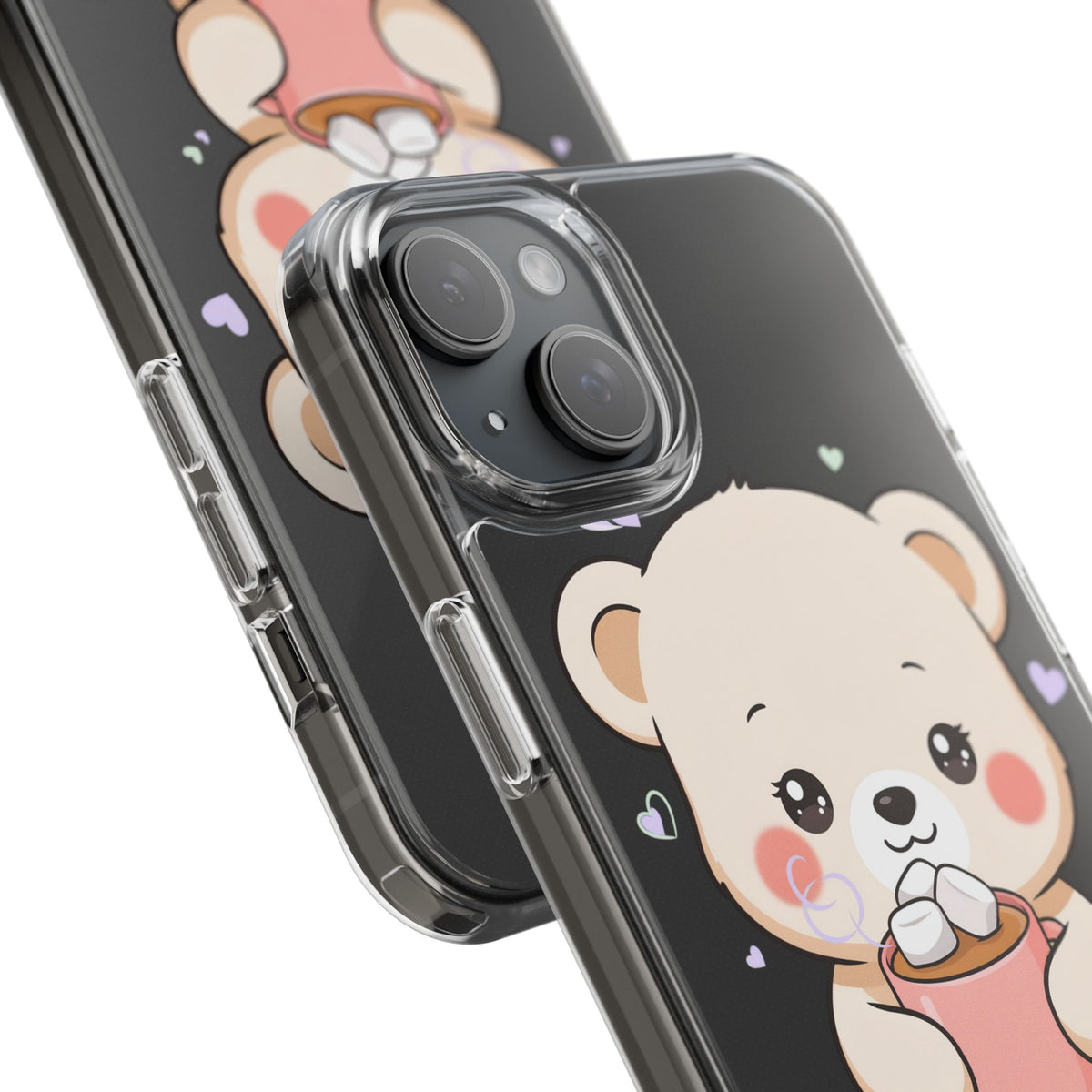Kawaii Polar Bear Phone Case with Hot Cocoa