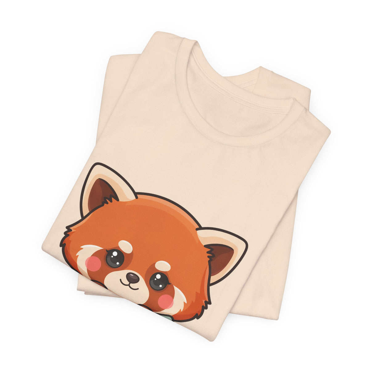 Kawaii Red Panda T-Shirt, Cozy Blanket Chibi Animal Tee