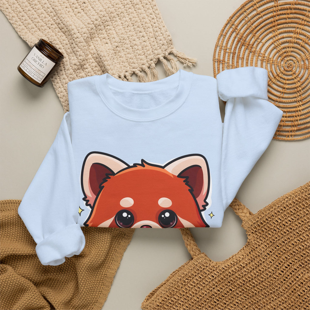 Kawaii Red Panda Sweatshirt for Creative Animal Lovers