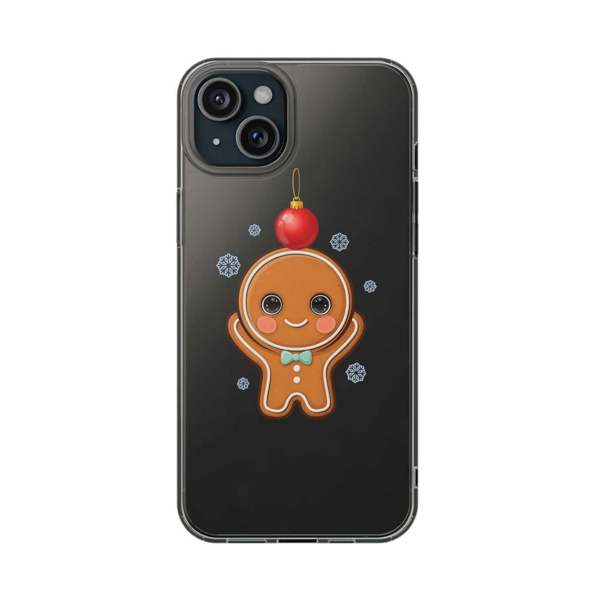 Christmas Gingerbread Phone Case, Cute Kawaii Holiday Gift