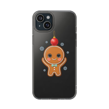 Christmas Gingerbread Phone Case, Cute Kawaii Holiday Gift