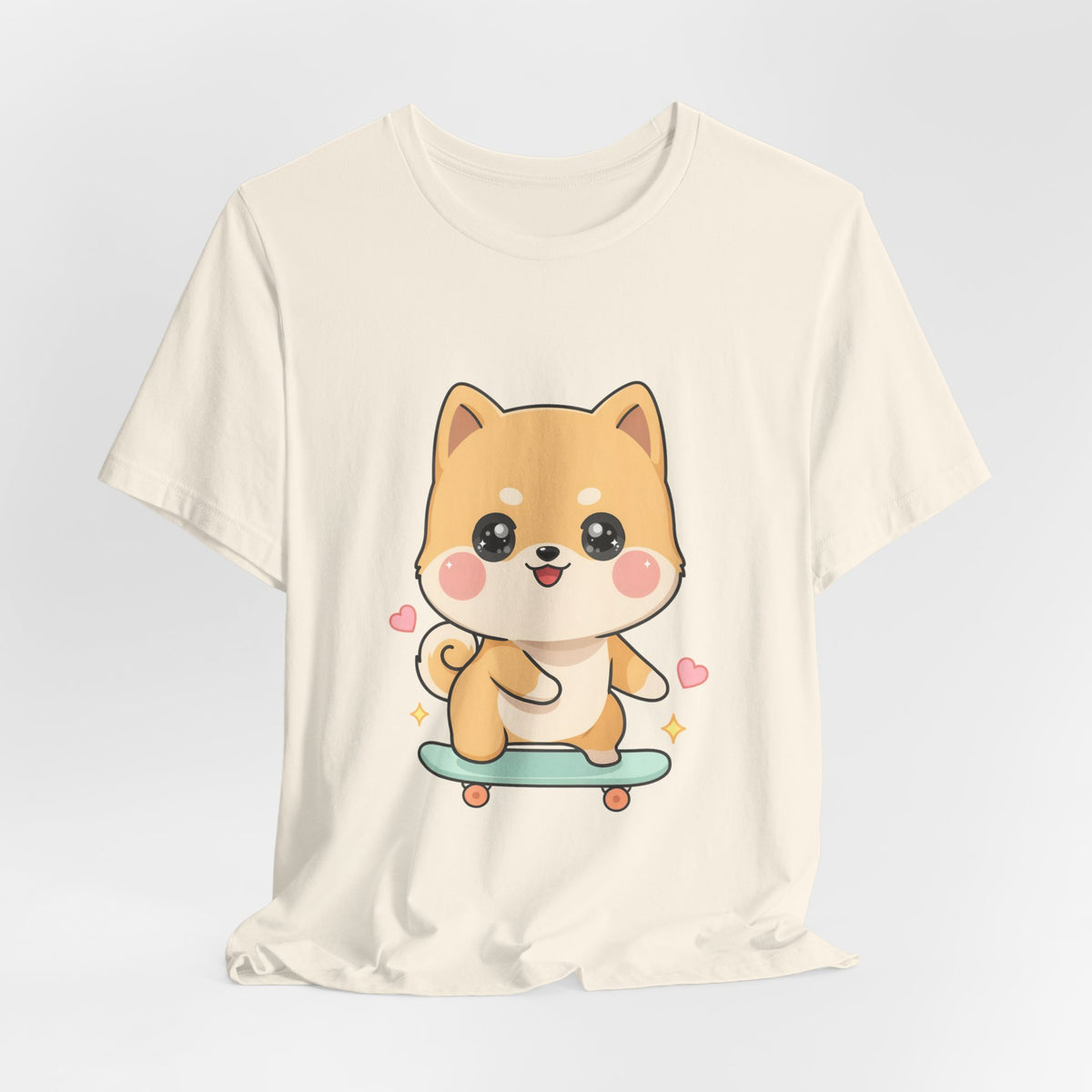 Kawaii Shiba Inu Skateboarder Tee for Dog Lovers