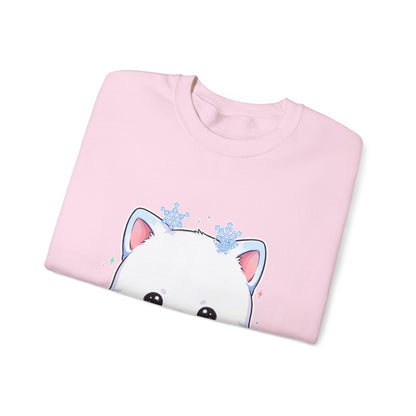 Kawaii Arctic Fox Sweatshirt for Cute Winter Animal Lovers