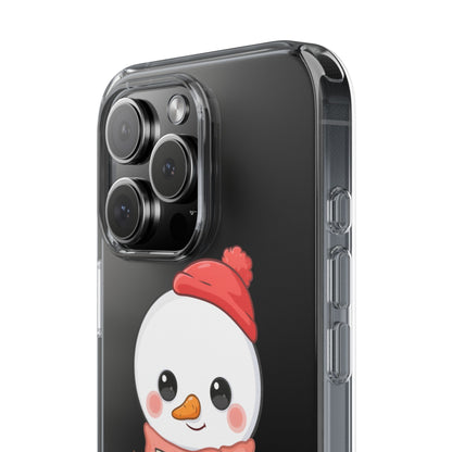 Kawaii Snowman Phone Case Reading to Santa