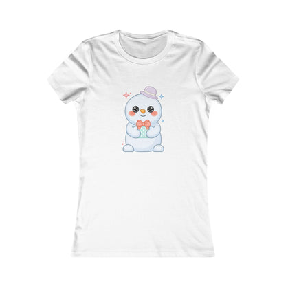 Cute Snowman T-Shirt for Kawaii Holiday Cheer