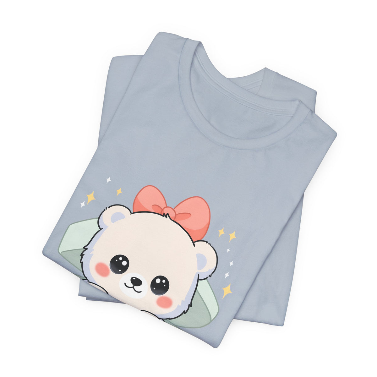 Kawaii Polar Bear Tee, Cute Gift Box Cub Unisex Shirt