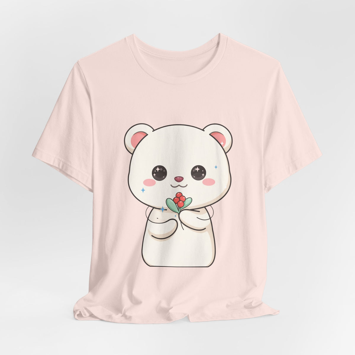 Kawaii Polar Bear Christmas T-Shirt for Cute Holiday Fans