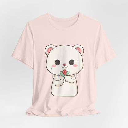 Kawaii Polar Bear Christmas T-Shirt for Cute Holiday Fans