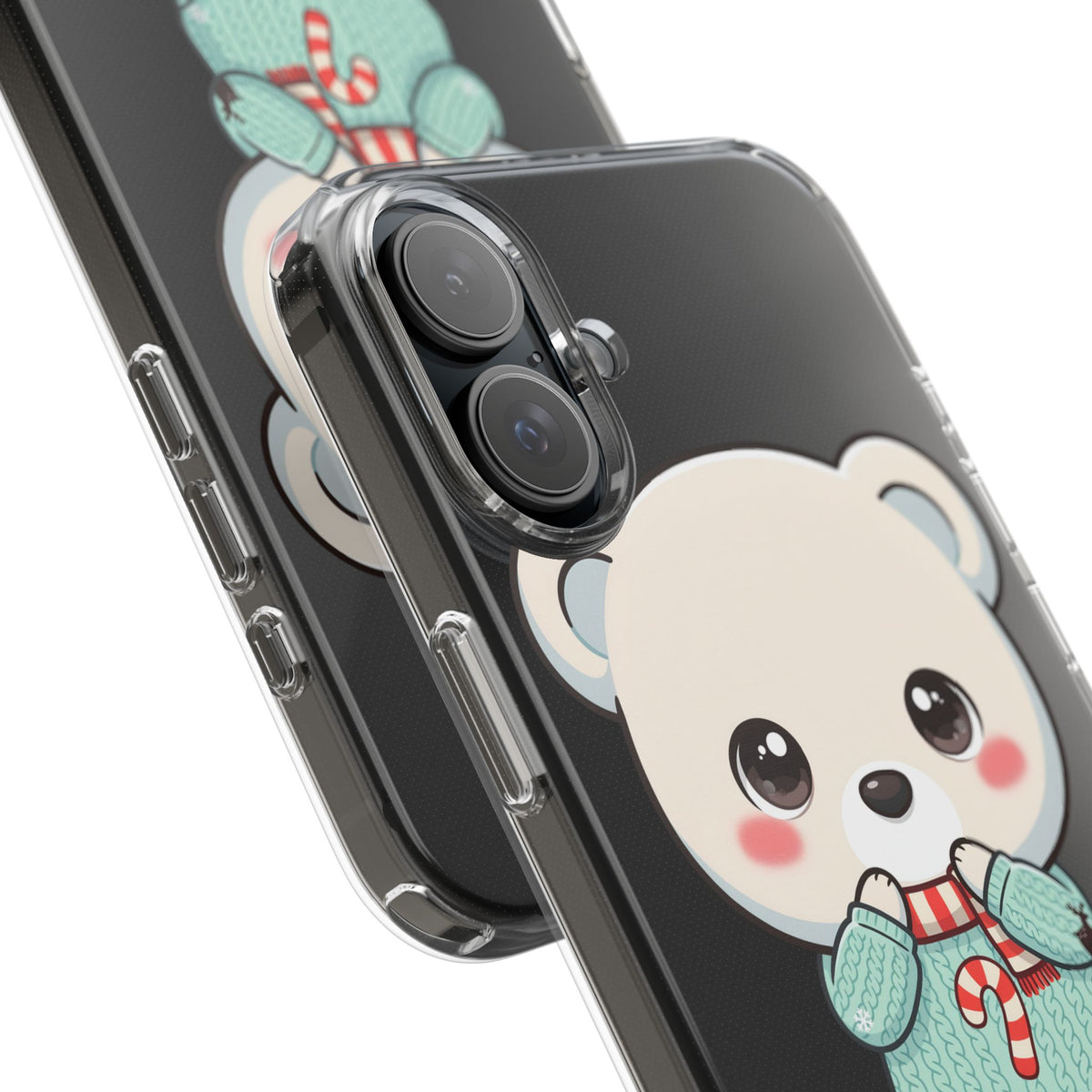Kawaii Christmas Bear Phone Case for Holiday Season