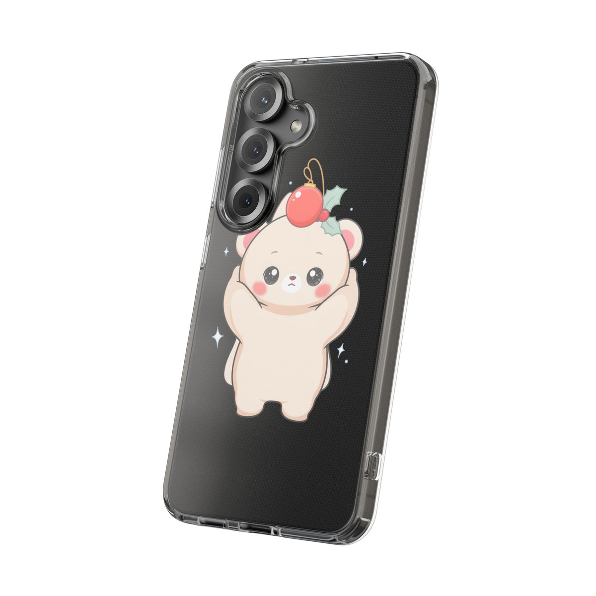 Kawaii Christmas Bear Phone Case for Cozy Holiday Days