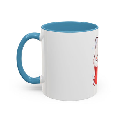 Kawaii Christmas Fox Accent Mug for Cozy Holiday Sips