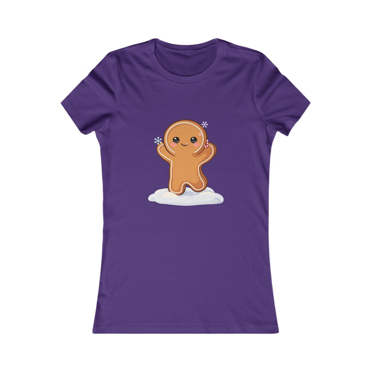 Kawaii Gingerbread T-Shirt for Cozy Winter Errands