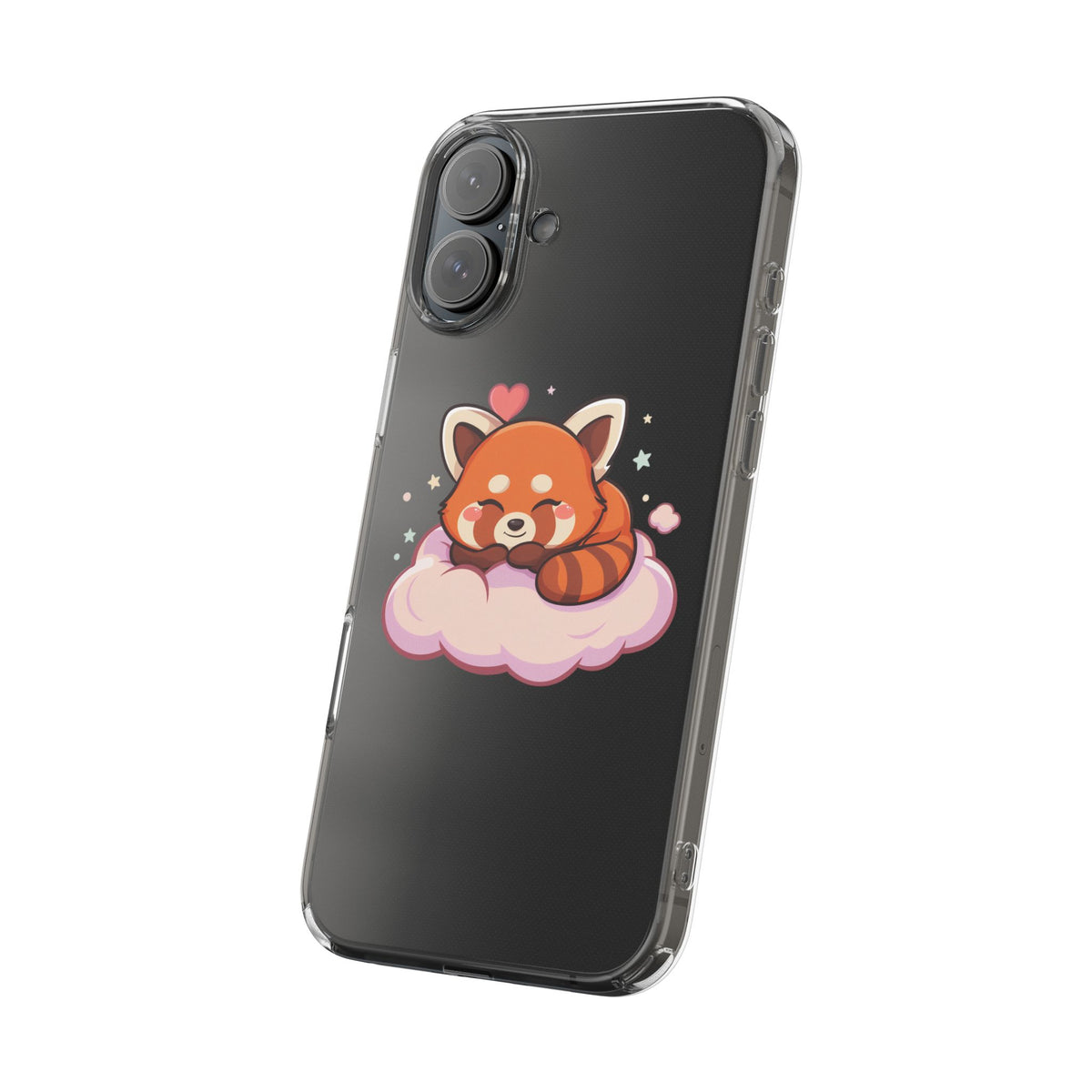 Cute Red Panda Phone Case, Dreamy Kawaii Cloud Art