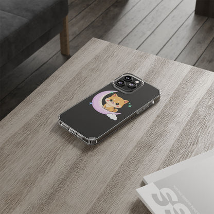 Kawaii Shiba Inu Phone Case – Crescent Moon Cutie