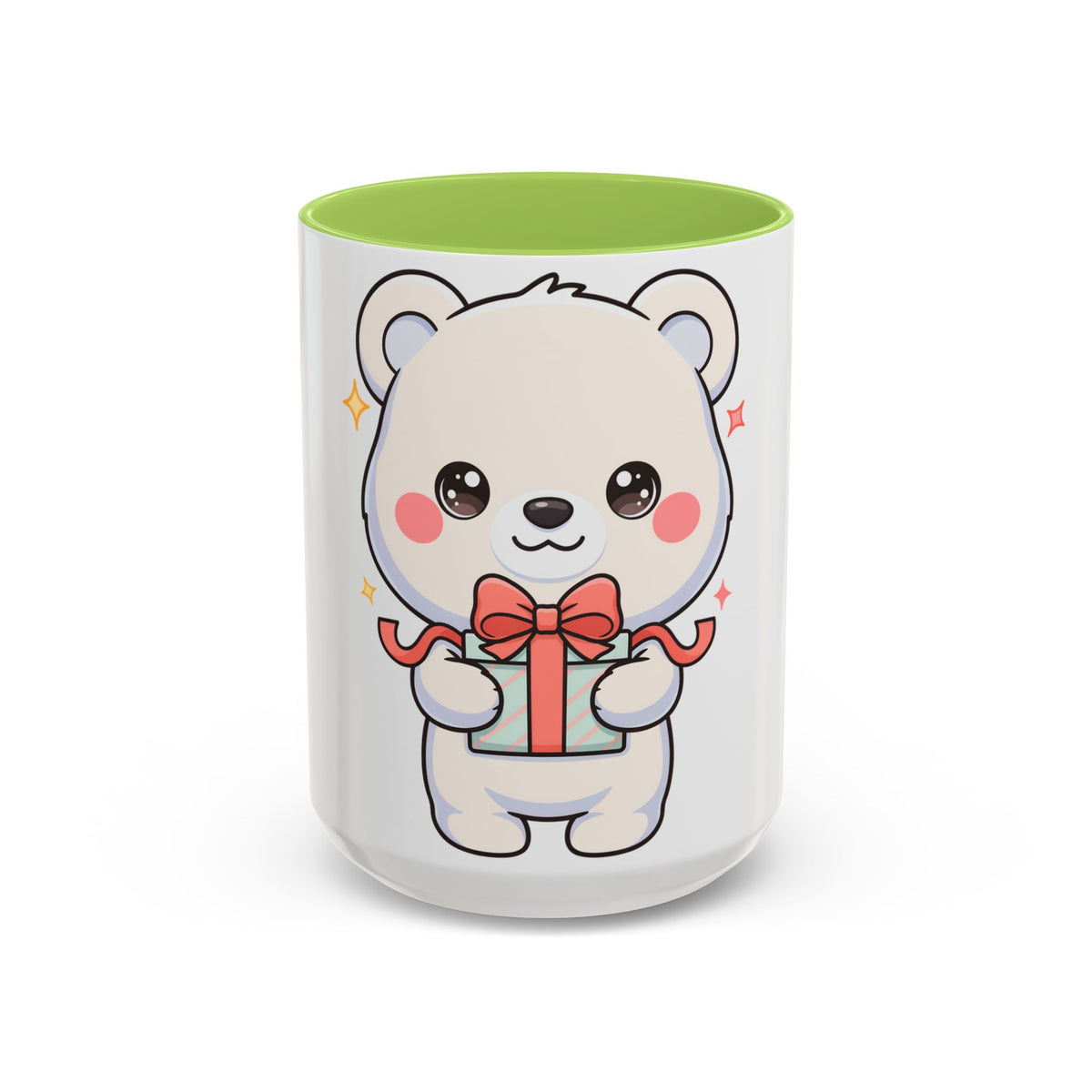 Kawaii Polar Bear Mug, Cute Gift Accent Coffee Mug