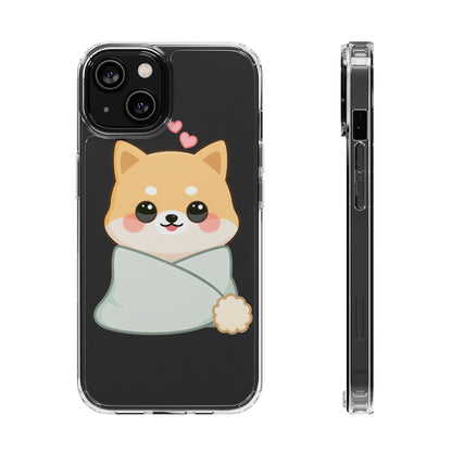 Kawaii Shiba Inu Phone Case, Cozy Valentine Gift