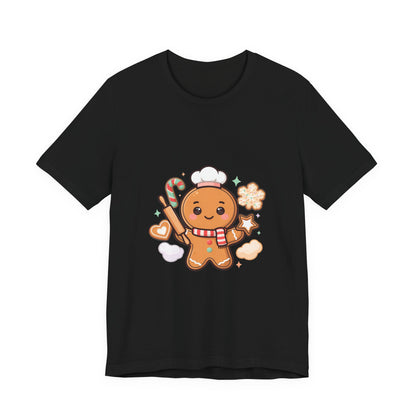 Gingerbread Baker Christmas Tee, Cute Kawaii Holiday Shirt