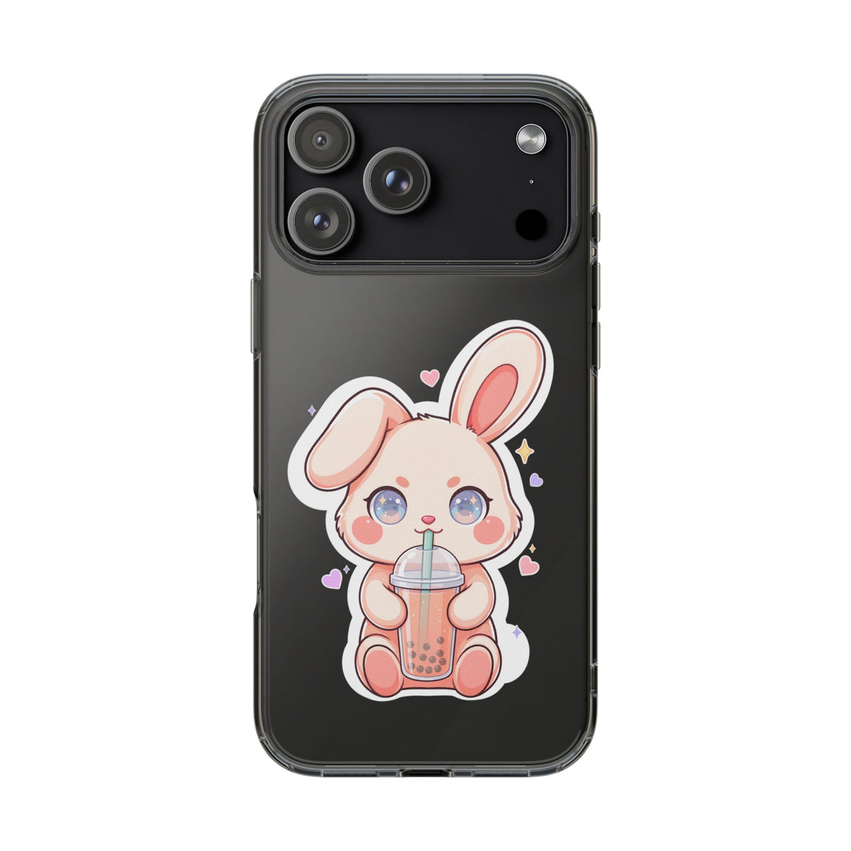 Kawaii Bunny Bubble Tea Phone Case for Boba Lovers