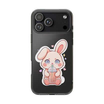 Kawaii Bunny Bubble Tea Phone Case for Boba Lovers