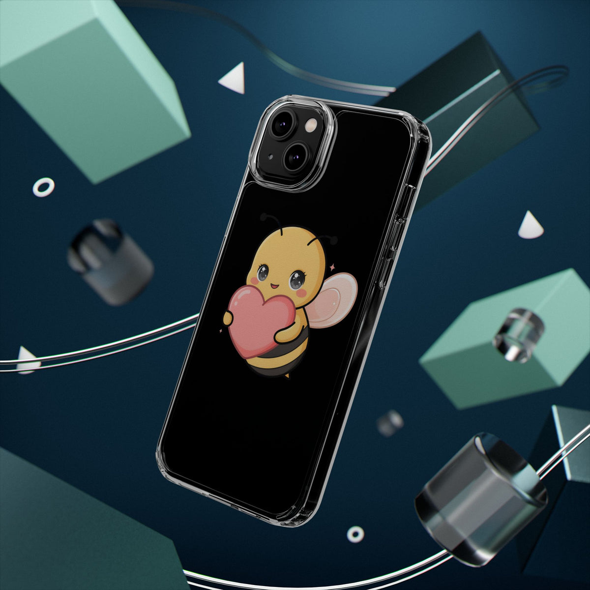 Kawaii Bee Clear Impact-Resistant Phone Case