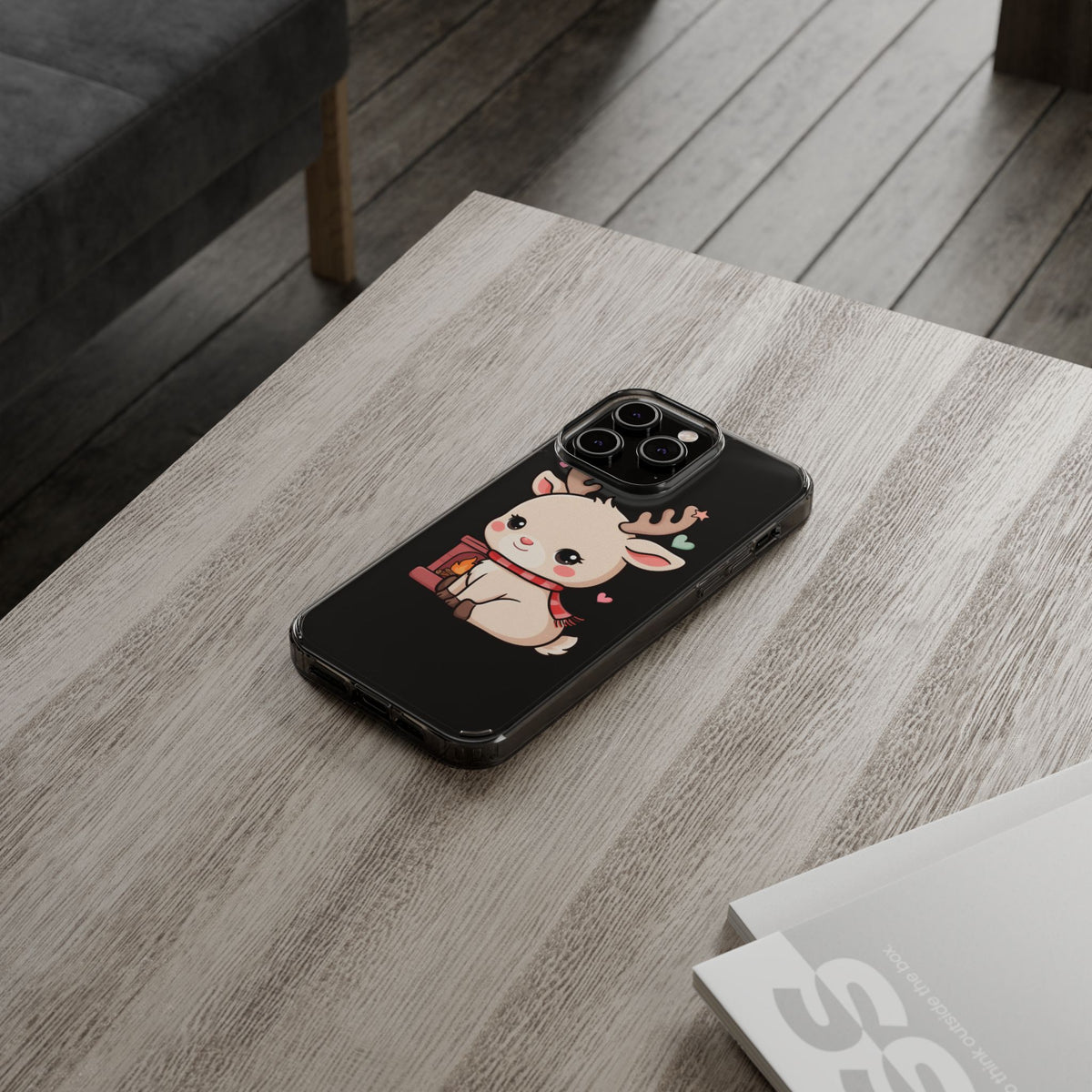 Kawaii Reindeer Phone Case for Cozy Holiday Cheer