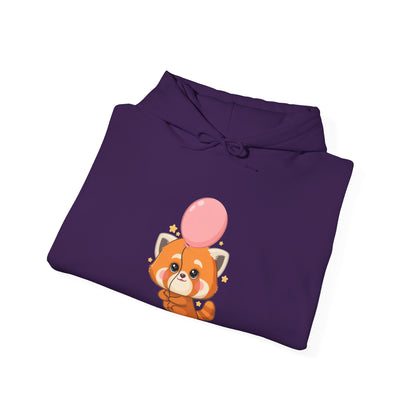 Kawaii Red Panda Hoodie, Cute Balloon Animal Sweatshirt