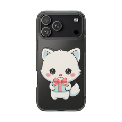Kawaii Arctic Fox Phone Case with Gift