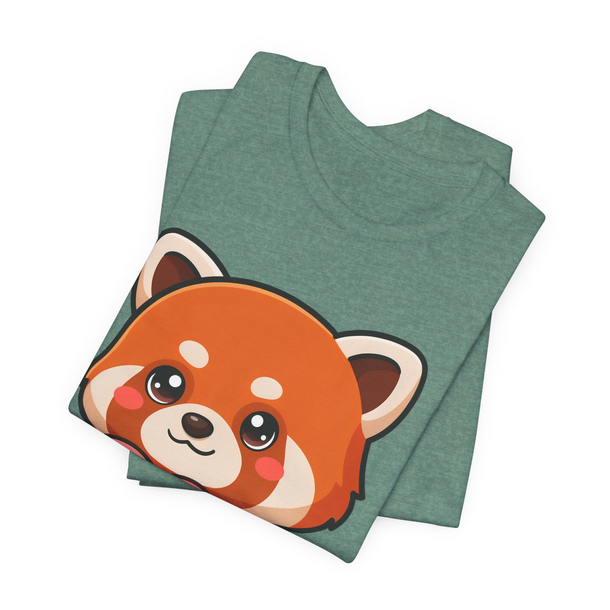 Kawaii Red Panda T-Shirt: Big Heart, Cozy Vibes