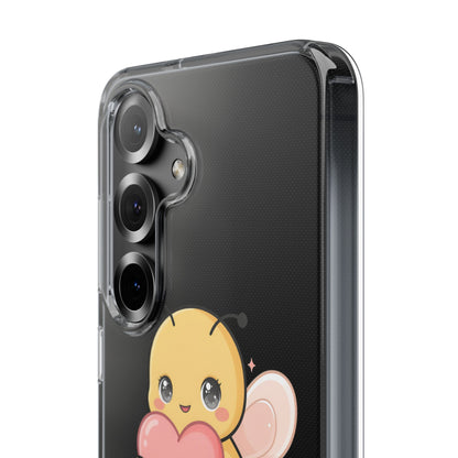 Kawaii Bee Clear Impact-Resistant Phone Case