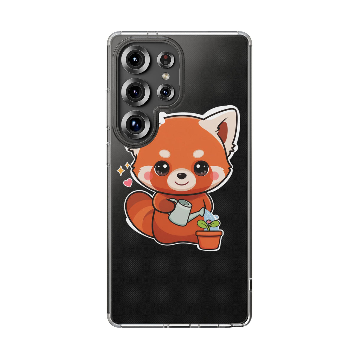 Red Panda Phone Case, Cute Plant Lover Gift