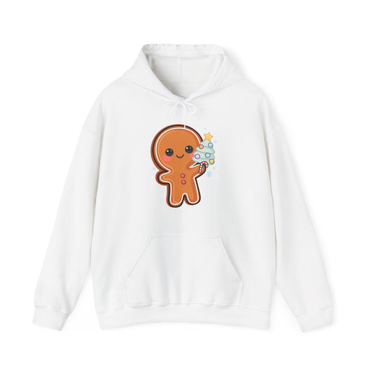 Gingerbread Christmas Hoodie, Kawaii Tree Decorating Sweatshirt