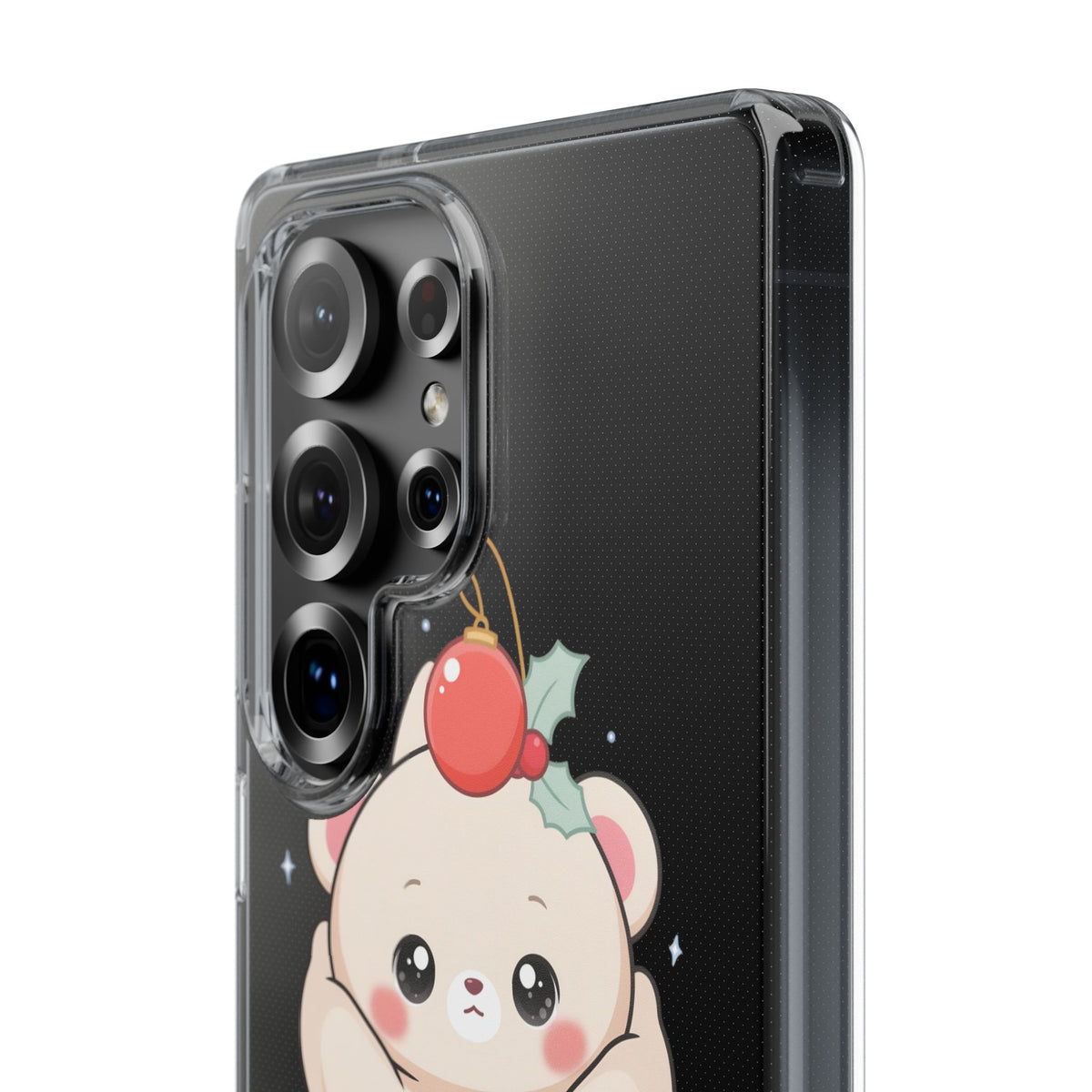 Kawaii Christmas Bear Phone Case for Cozy Holiday Days