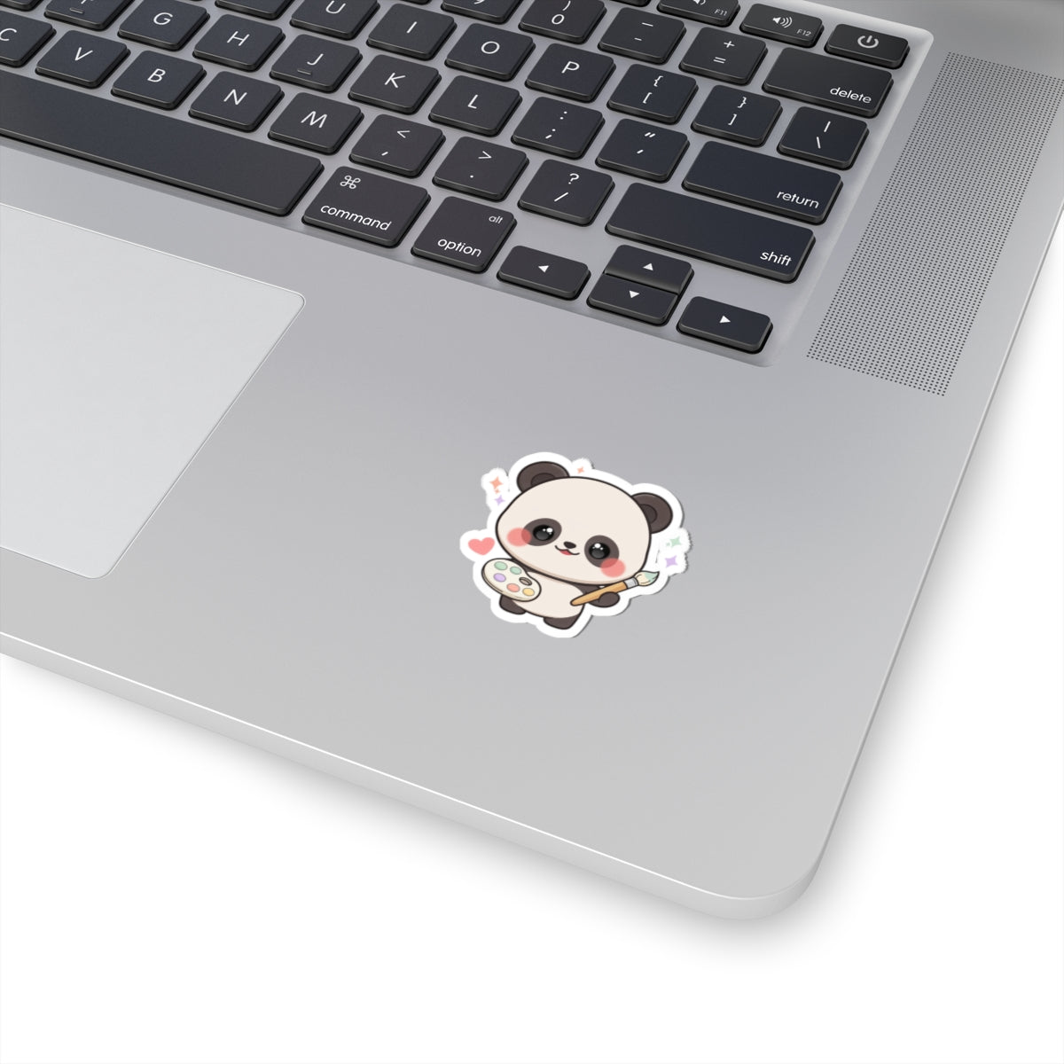 Kawaii Panda Artist Kiss-Cut Sticker for Art Lovers
