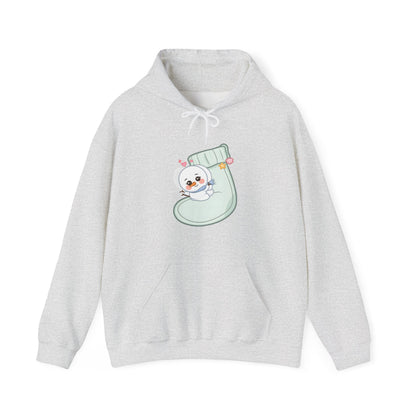 Kawaii Snowman Christmas Hoodie for Cozy Holiday Days