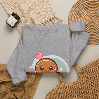 Kawaii Gingerbread Sweatshirt for Cozy Holiday Mornings
