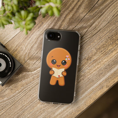 Gingerbread Man Phone Case, Cute Christmas Letter Reader