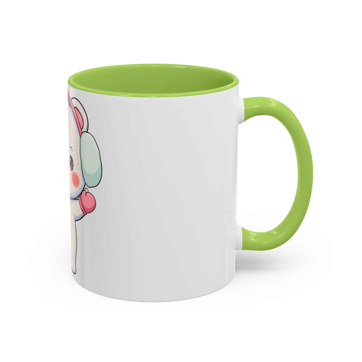 Kawaii Polar Bear Mug, Cute Winter Accent Coffee Mug