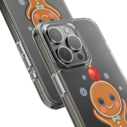 Christmas Gingerbread Phone Case, Cute Kawaii Holiday Gift