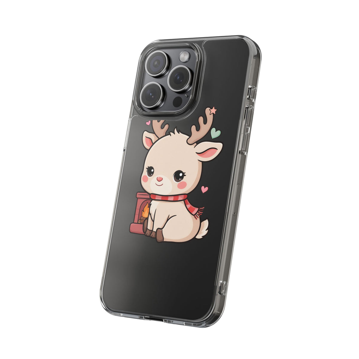 Kawaii Reindeer Phone Case for Cozy Holiday Cheer