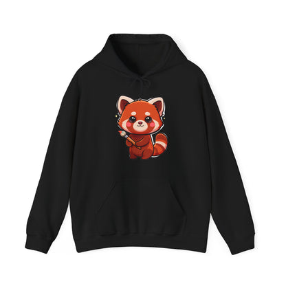 Cute Red Panda Hoodie, Kawaii Artist Sweatshirt
