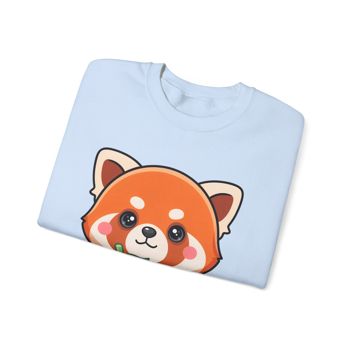 Kawaii Red Panda Sweatshirt, Cute Strawberry Hug Crewneck