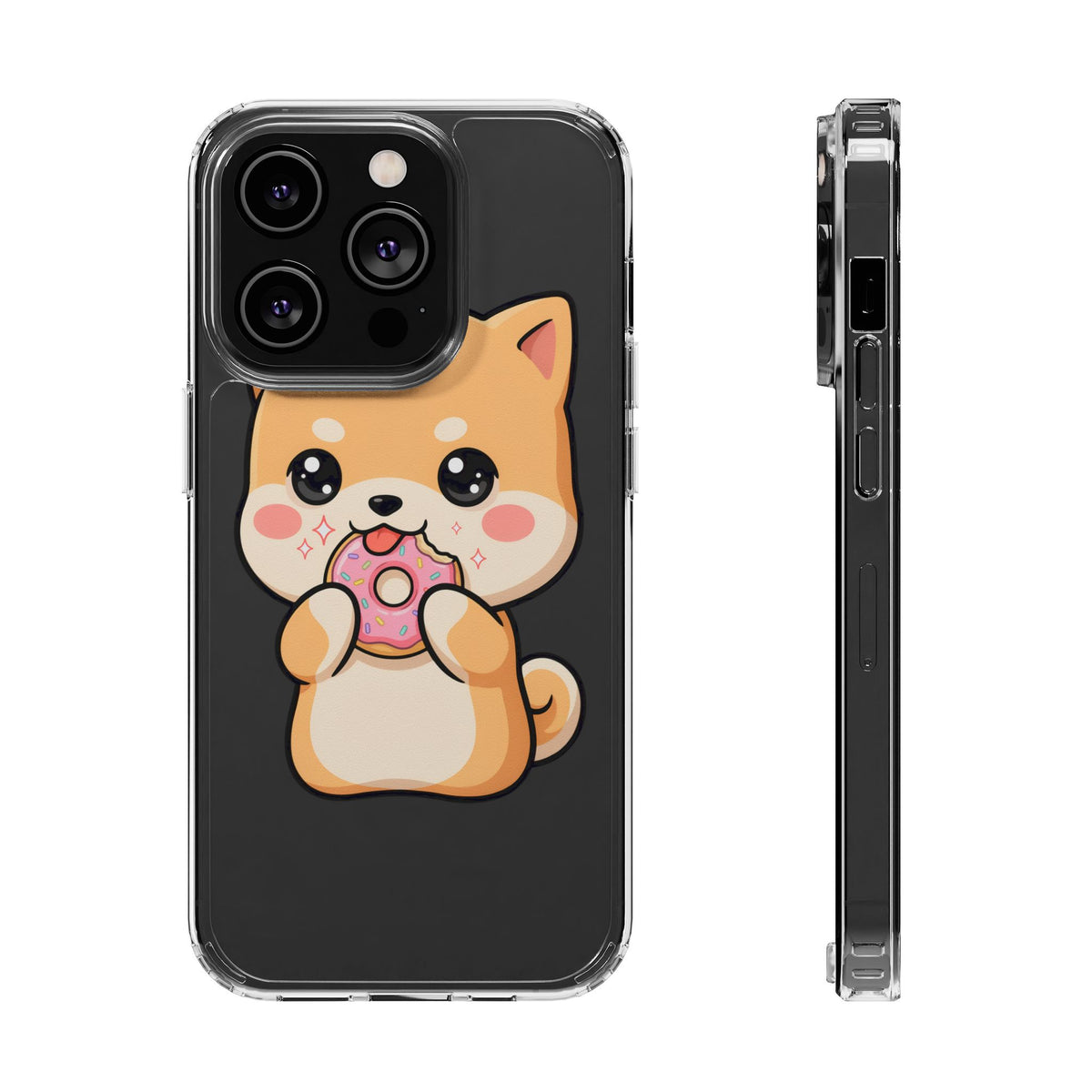 Kawaii Shiba Inu Phone Case with Donut