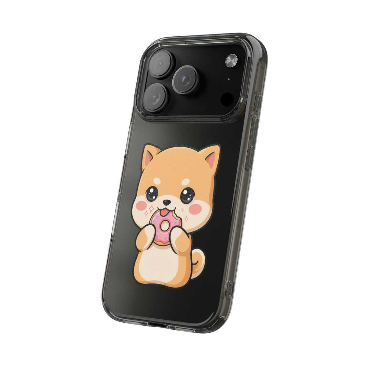 Kawaii Shiba Inu Phone Case with Donut
