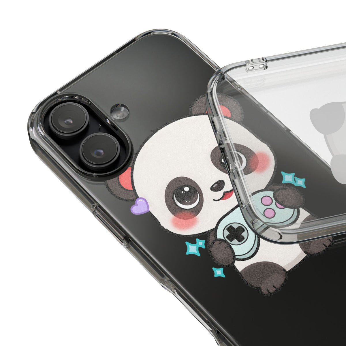 Gamer Panda Clear Impact-Resistant Phone Case