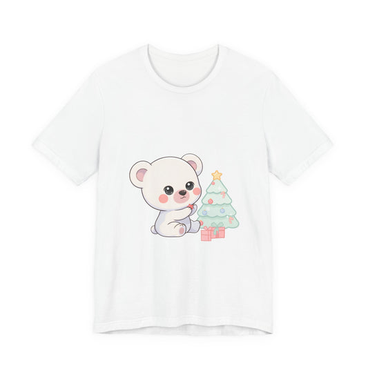 Kawaii Christmas Polar Bear Tee for Cozy Holiday Cheer