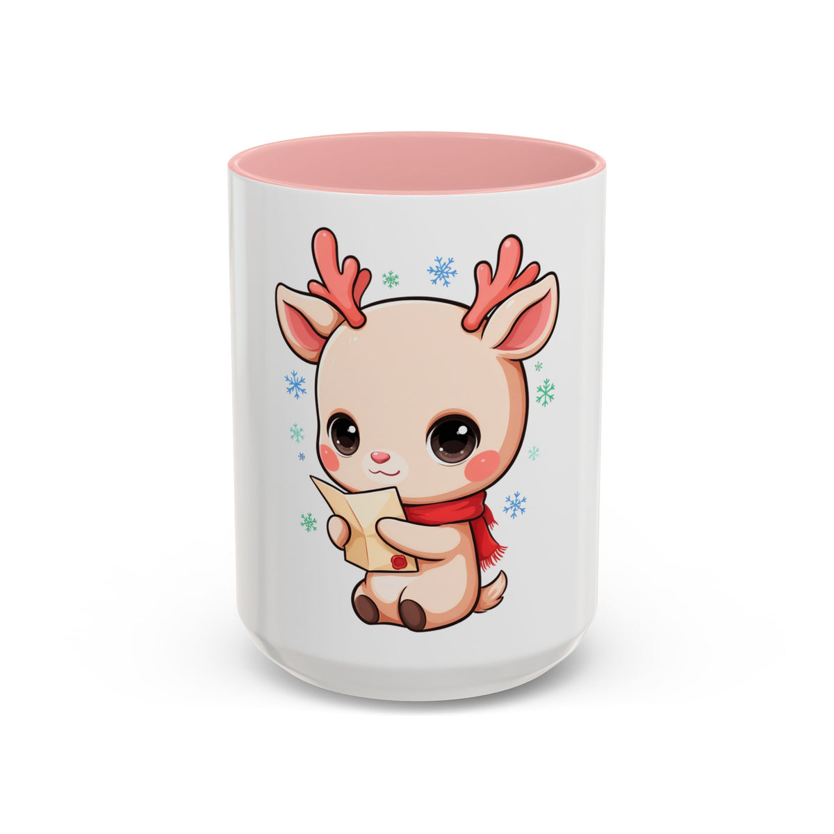 Christmas Reindeer Accent Coffee Mug for Cozy Holiday Mornings