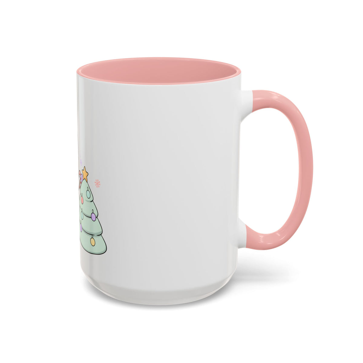 Kawaii Snowman Christmas Mug, Accent Coffee Mug